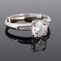 Platinum & Diamond Estate Ring, GIA Report - Sold for $2,048 on 03-01-2025 (Lot 275).jpg